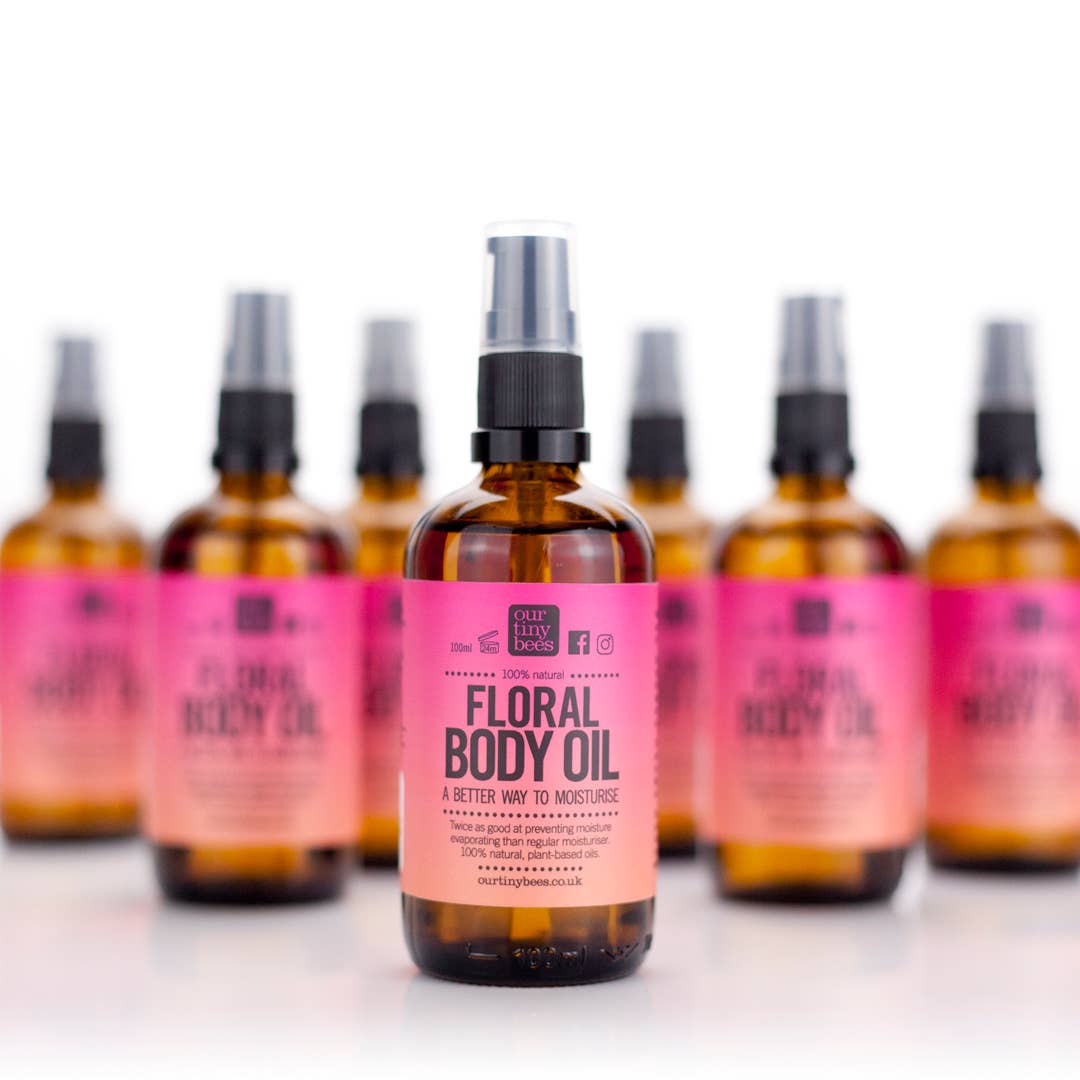 Floral Body Oil / Ylang Ylang & Lemon / 100% Natural / Eco Friendly