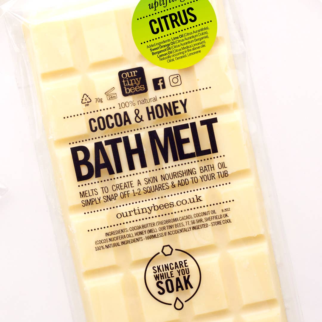 Citrus Bath Melt / 100% Natural / Eco Friendly