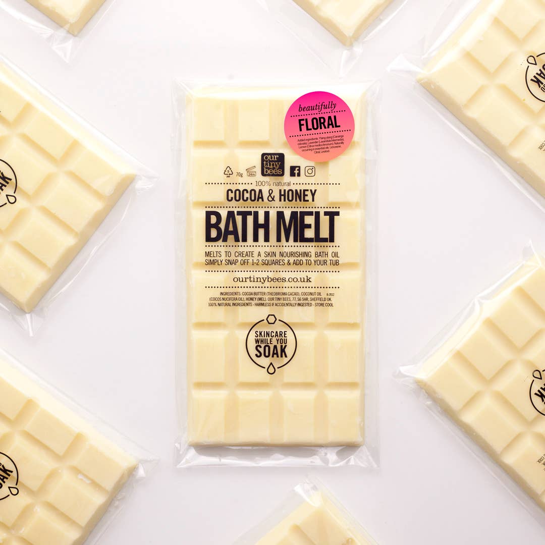 Floral Bath Melt / Ylang-Ylang & Lemon / 100% Natural / Eco Friendly