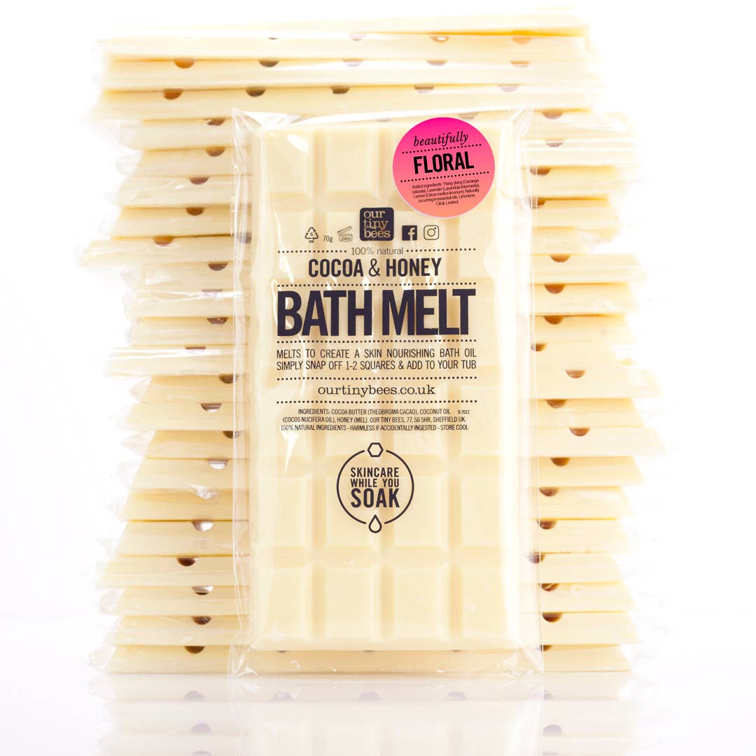 Floral Bath Melt / Ylang-Ylang & Lemon / 100% Natural / Eco Friendly