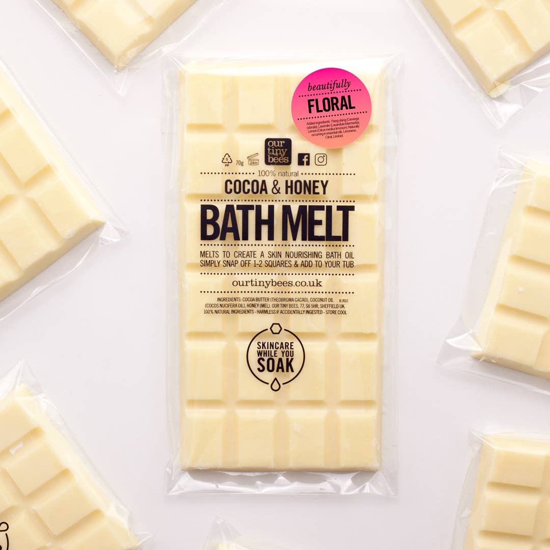 Floral Bath Melt / Ylang-Ylang & Lemon / 100% Natural / Eco Friendly