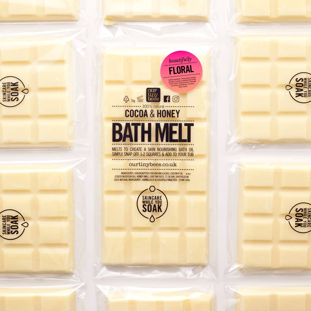 Floral Bath Melt / Ylang-Ylang & Lemon / 100% Natural / Eco Friendly